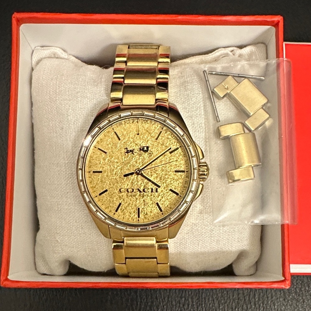 Coach Gold-Tone Watch with Extra Links